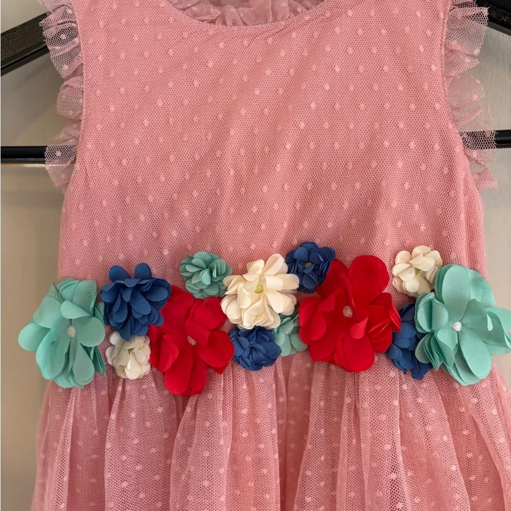 Mini Boden Pink Tulle Twirl Dress size 4/5 - Picture 2 of 5